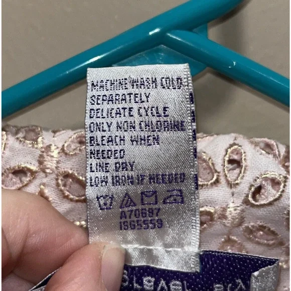 Susan Graver Style Women's Eyelet Embroidered Pink Jacket XL Event Spring Floral - Picture 4 of 11